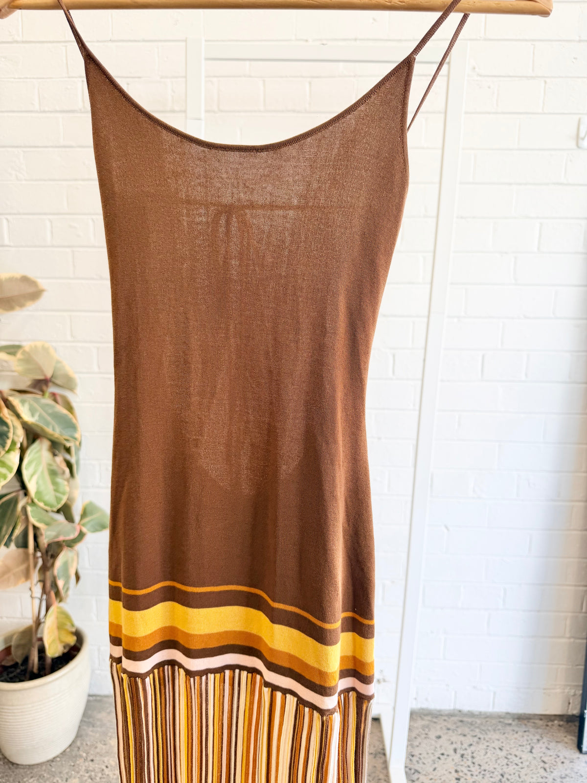 Faithful The Brand Brown Citara Maxi Dress- Size 8