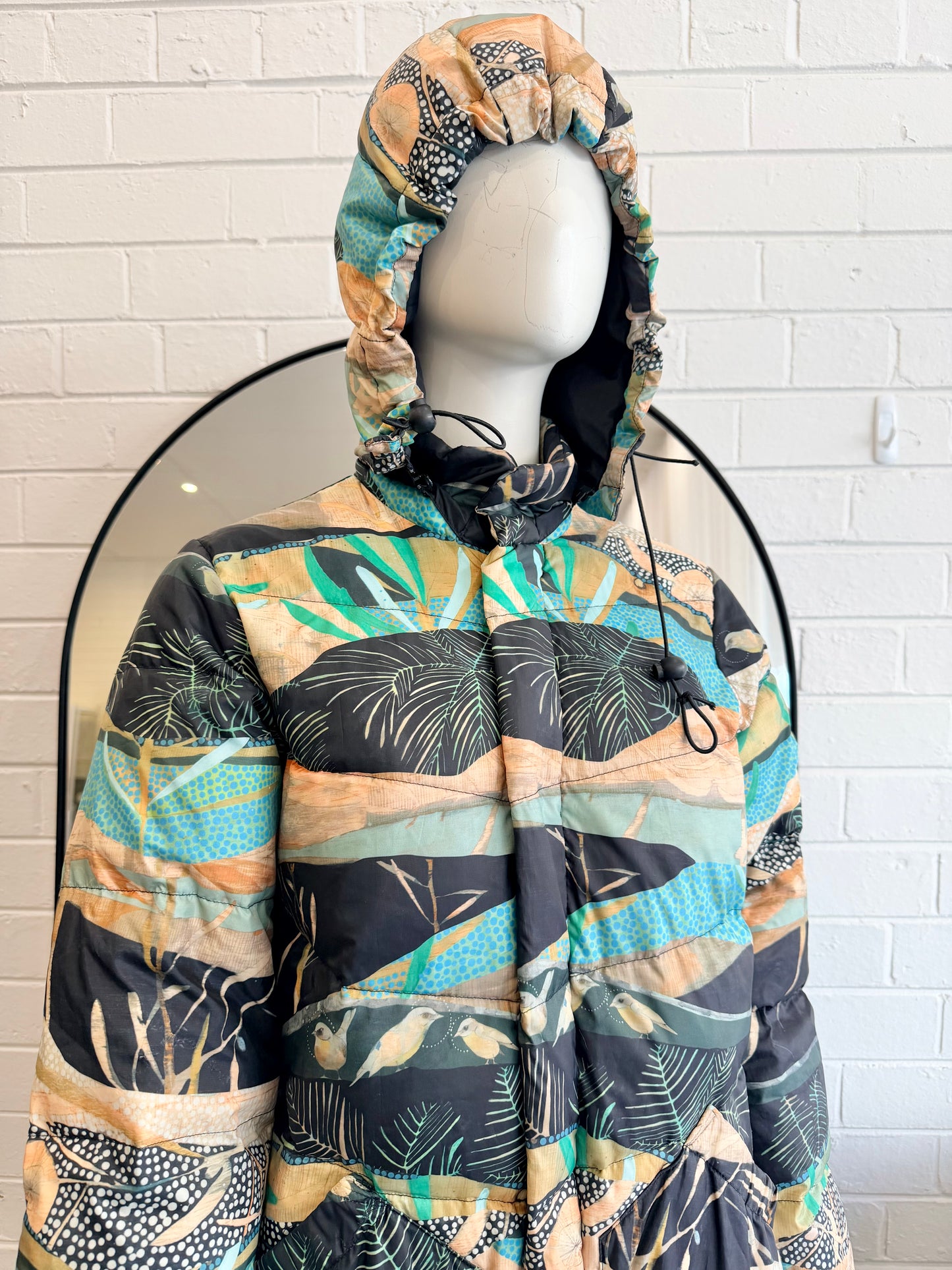Gorman x Dana Kinter “Auguries Of Innocence” puffer jacket - Size 8