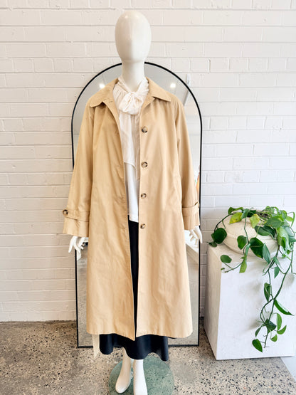 Friends With Frank Camel Avery Trench Coat - Size M (10 - 12)