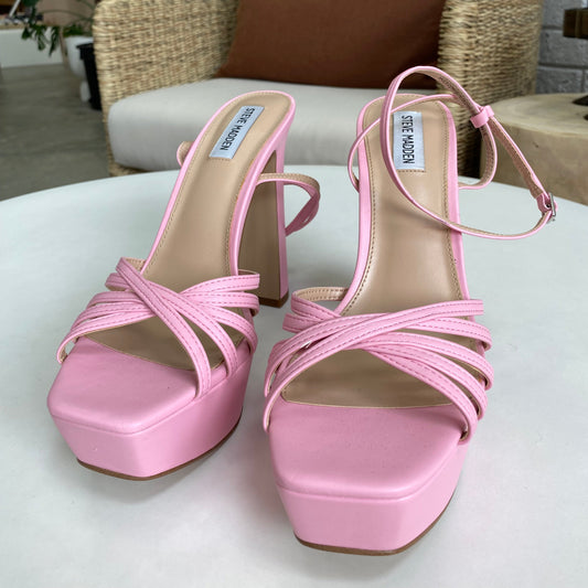 Steve Madden Diamante Pink Candy Heels - Size 41