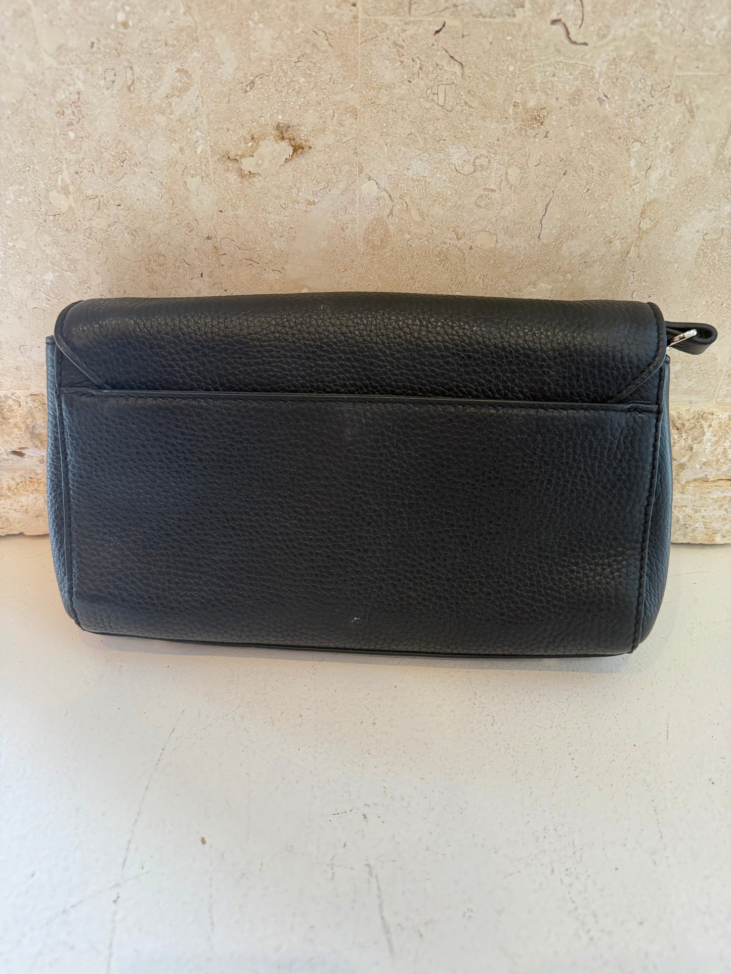 Dylan Kain Black Pebbled Love St Studios Handbag