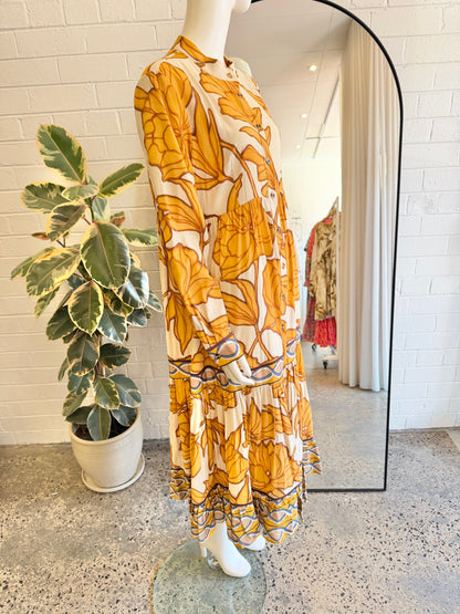 Trelise Cooper Dressing Game Stained Glass Midi Dress - Size 10