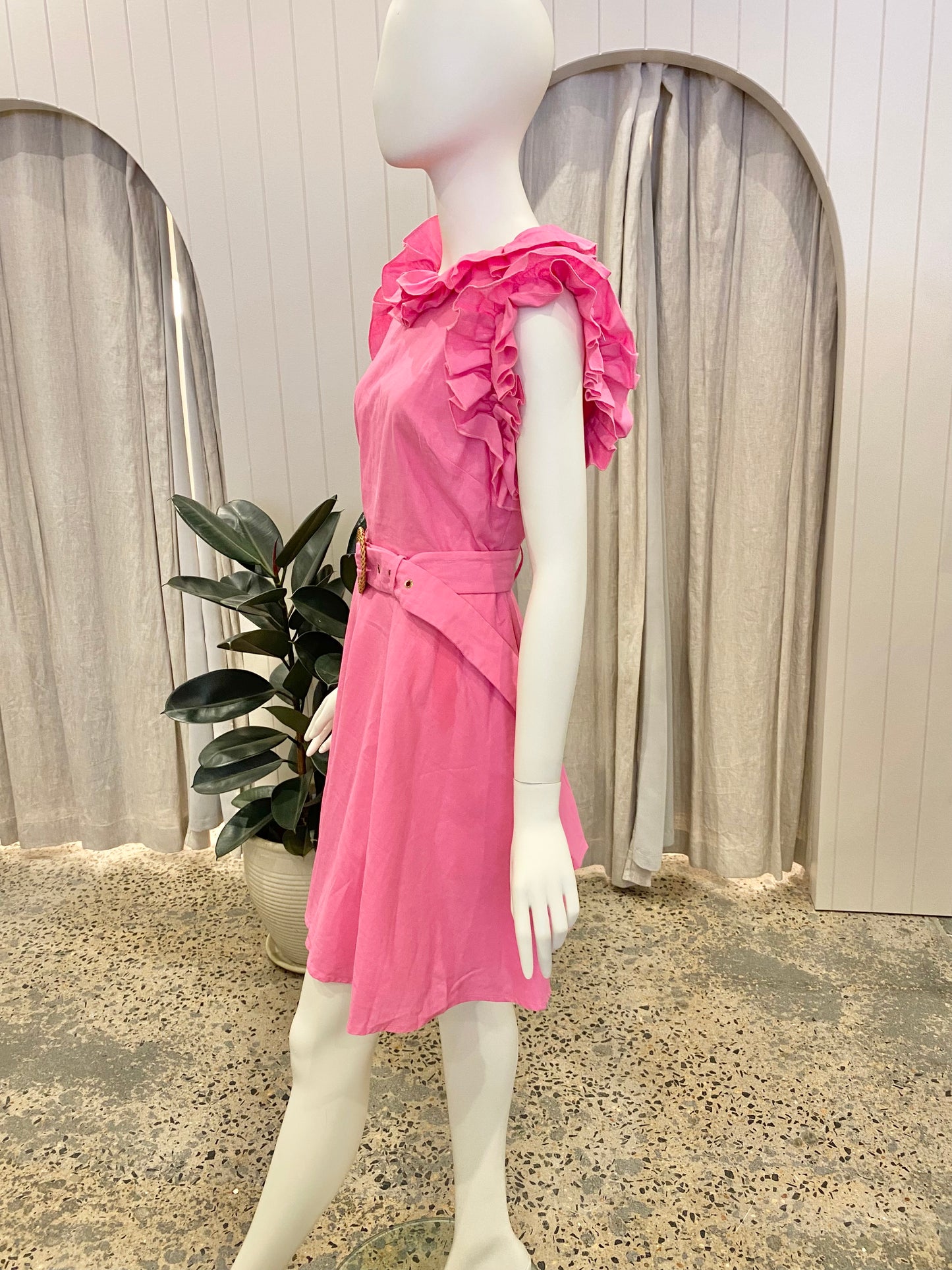 Torrance Sedgwick Mini Dress in Pink - Size 14