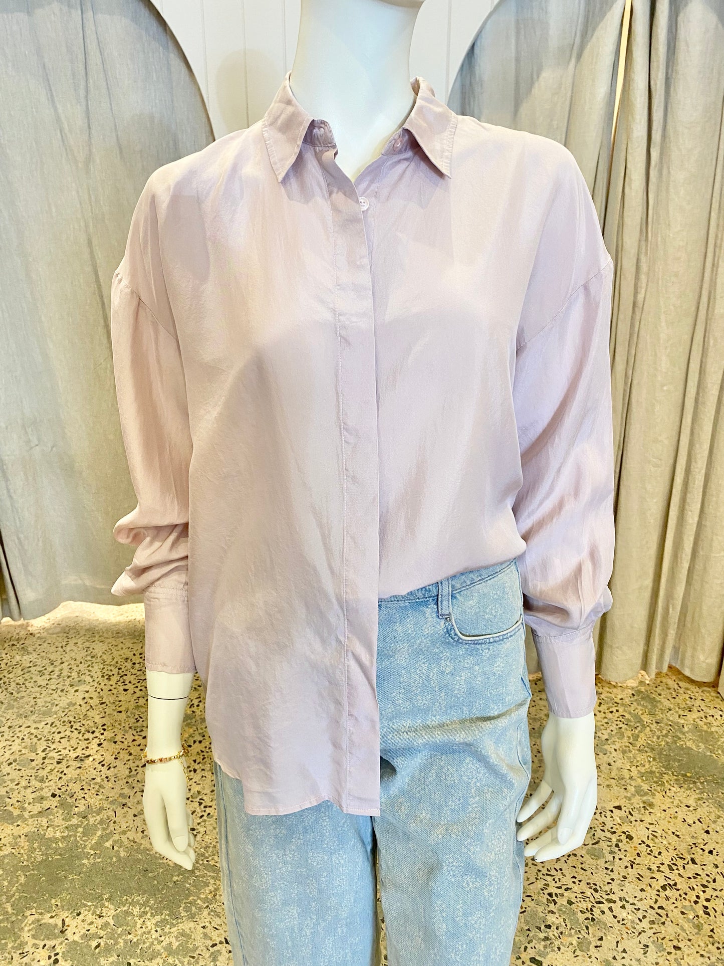 Essentiel Antwerp Silk Shirt - Size S