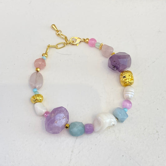 Kingston Jewellery Amethyst Chunky Bracelet