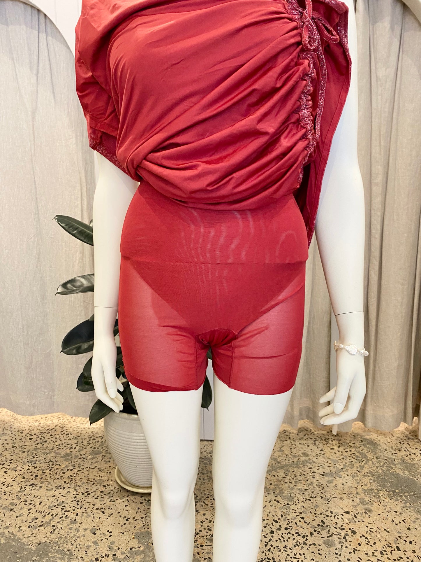 Popilush Metallic Midi Slip Dress - Size M (10)