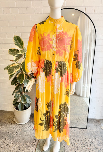 Leo Lin Valentina Midi Dress  - Size 10-12