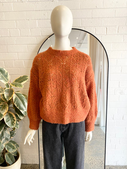 Morrison Rust Wool Blend Knit Jumper - Size 1 - 2 (10-12)