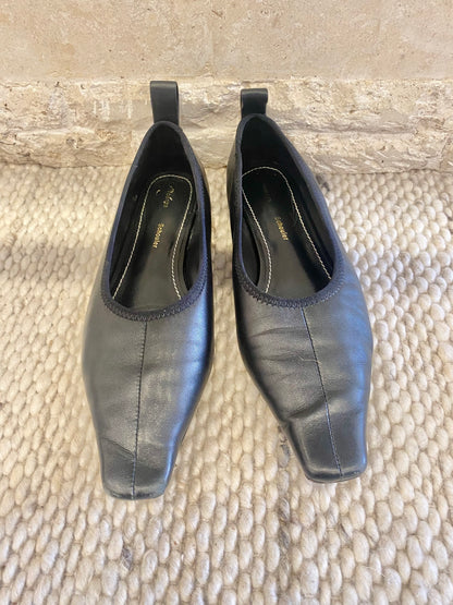 Proenza Schouler Black Pointed Toe Ballet Flats - Size 38
