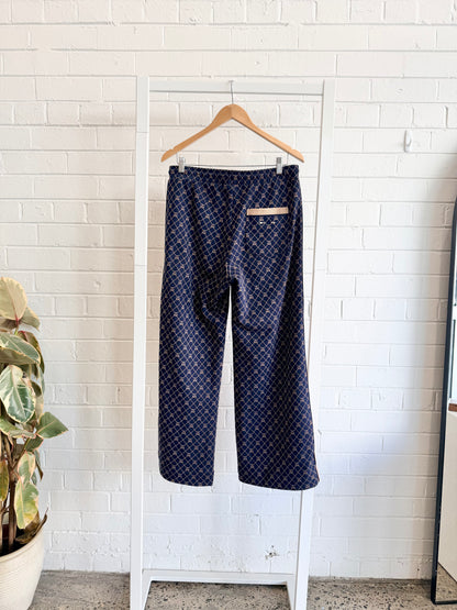 The Upside Navy Ezra Morgan Quarter Zip Sweatshirt and Pant Set - Size M (10)