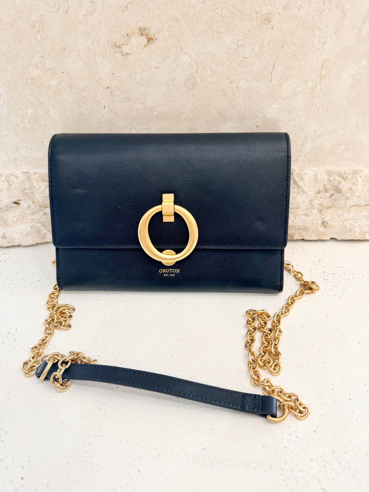 Oroton Black Alexa Wallet Clutch
