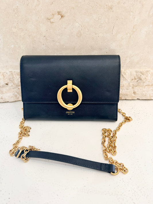 Oroton Black Alexa Wallet Clutch