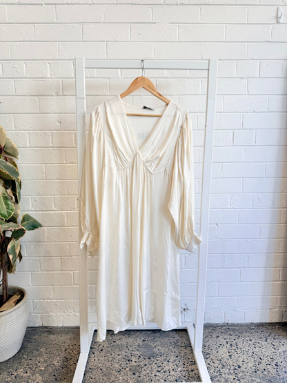 Mamapapa Ivory/Cream Boho Style Dress - Size 12-14