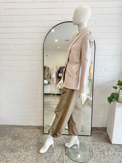 Sass & Bide 'Oasis' Blazer in Pink Metallic - Size 8