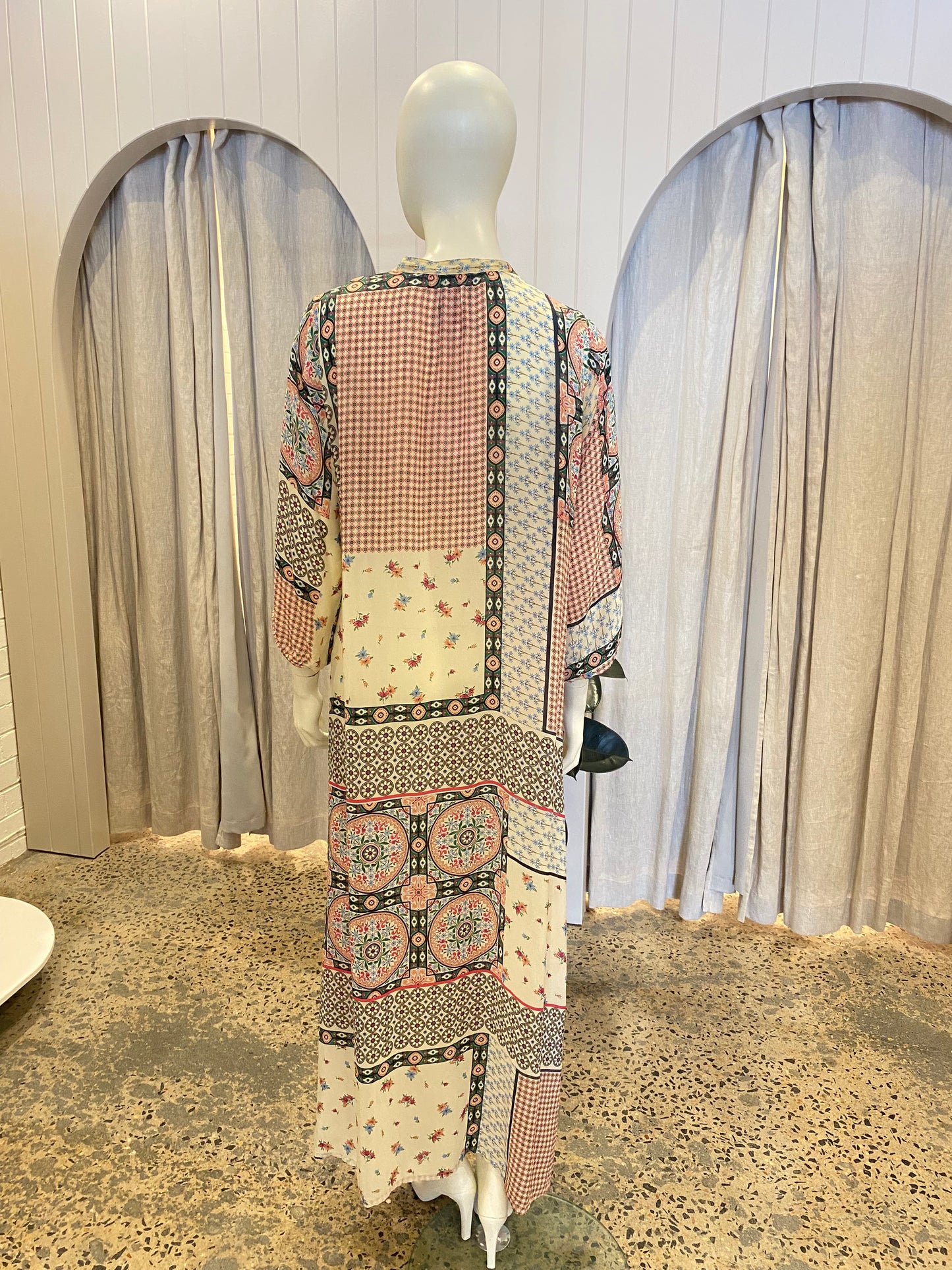 Johnny Was Iris Silk Kaftan Dress - Size M (10/12)