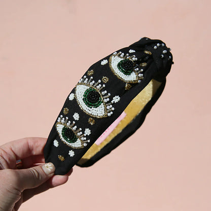 Kingston Beaded Black Eyed Headband