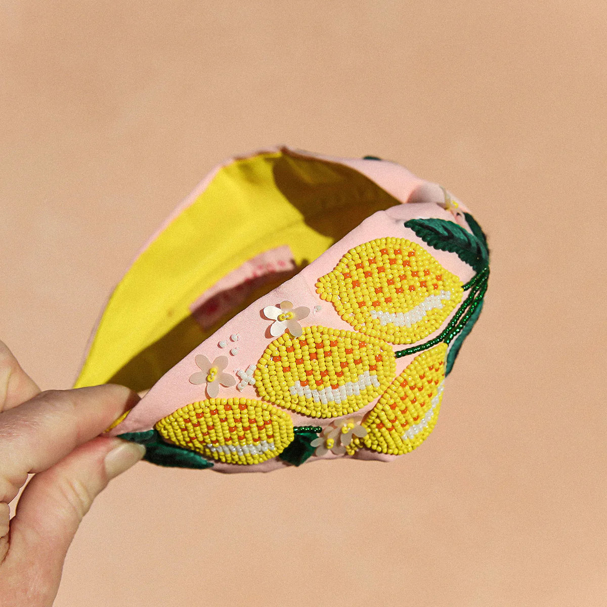 Kingston Pink Citrus Beaded Headband