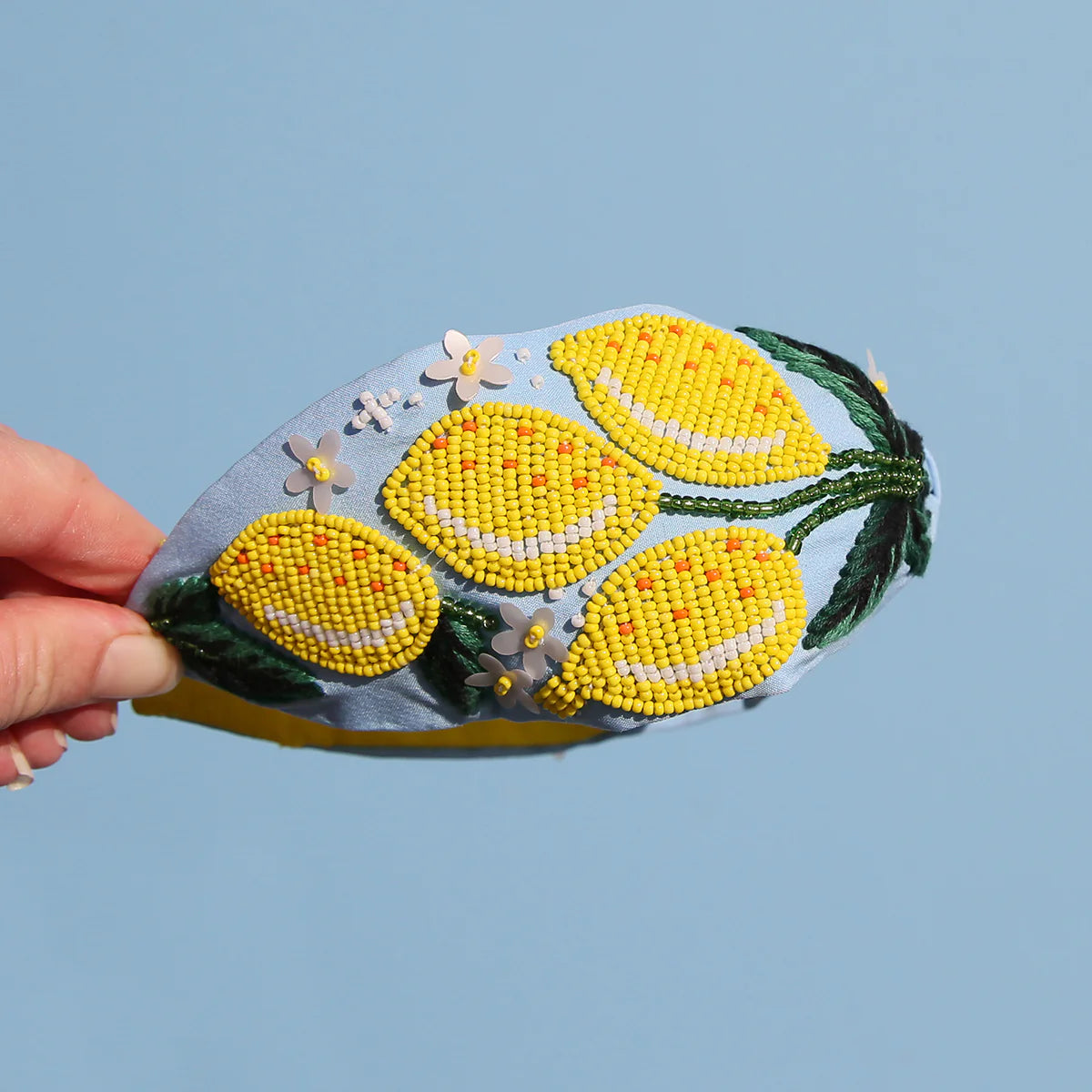 Kingston Blue  Citrus Beaded Headband