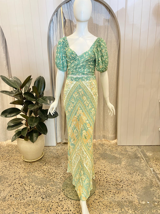 Spell 'Madame Peacock' Tie Top - Size Small (8/10)