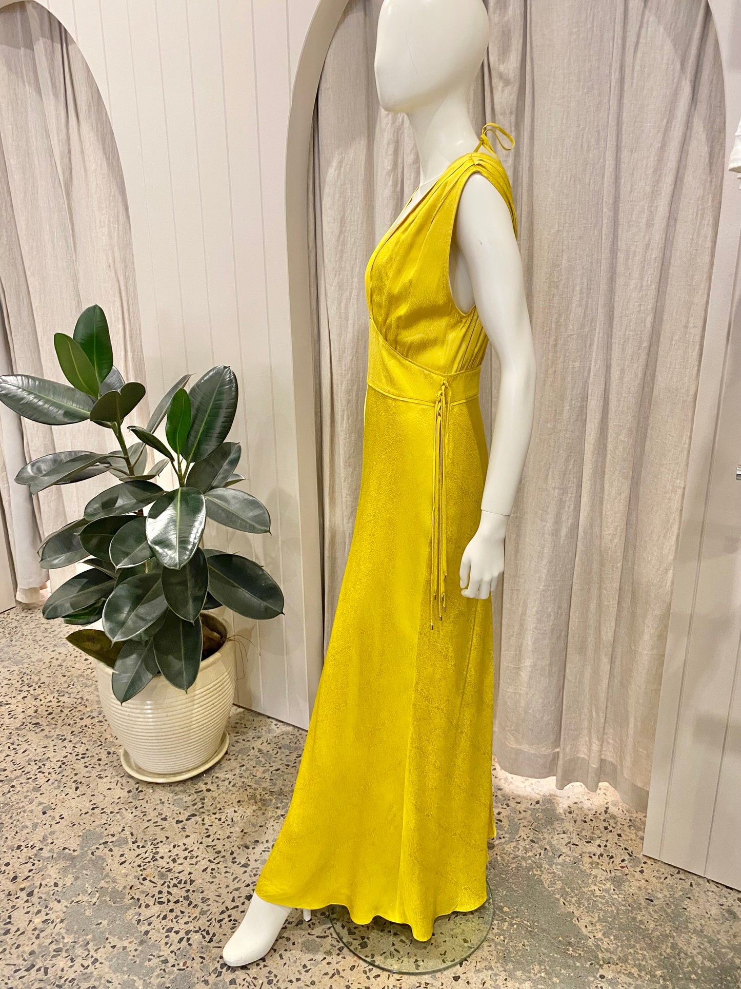 Sass and Bide Yellow Paradise Feeling Maxi Dress - Size 10