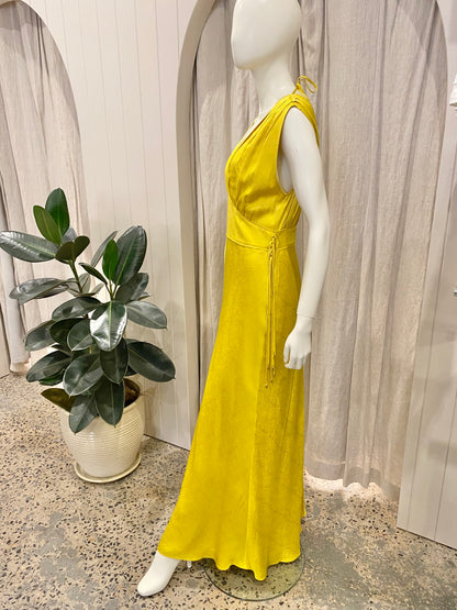 Sass and Bide Yellow Paradise Feeling Maxi Dress - Size 10