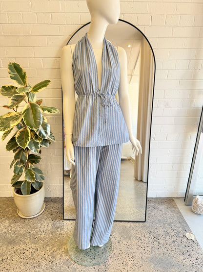Dissh Blue Gracie Stripe Pant and Top Set - Size XL (14/16)