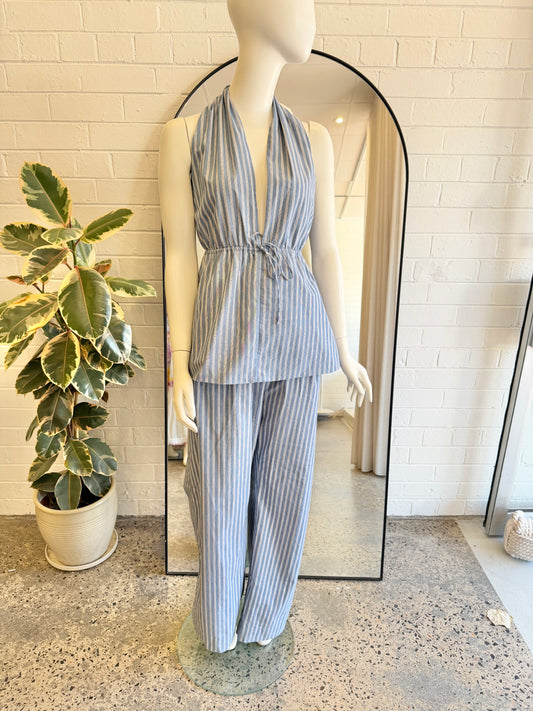 Dissh Blue Gracie Stripe Pant and Top Set - Size XL (14/16)