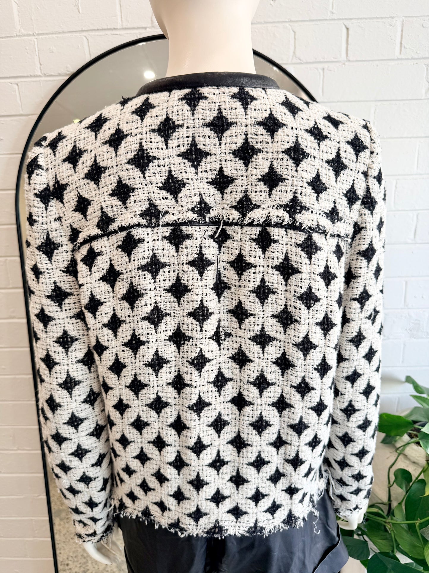 IRO Black and White Handi Jacket - Size 40 (10)