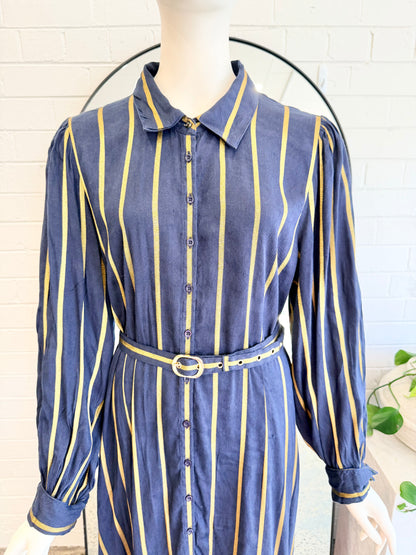 Allessandra Ink Soho Frankie Midi Dress - Size XL (14) - Perw-Loved Geelong