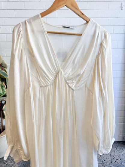 Mamapapa Ivory/Cream Boho Style Dress - Size 12-14