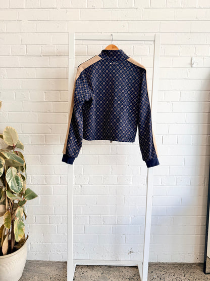 The Upside Navy Ezra Morgan Quarter Zip Sweatshirt and Pant Set - Size M (10)