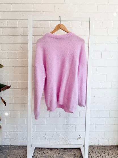 Acne Studios Pink Brushed Sweater - Size S (12)