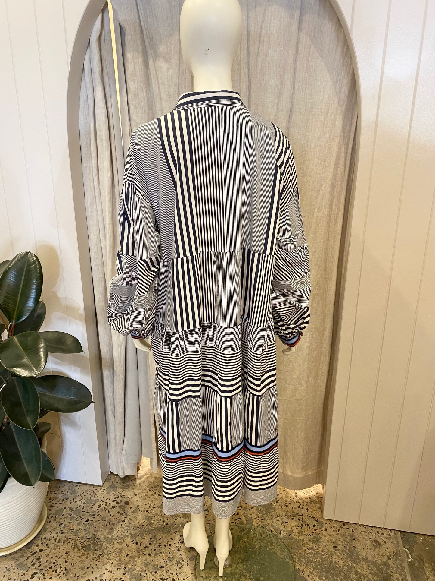 Cooper Stripe On By Midi Dtress - Size XXL (16-20)