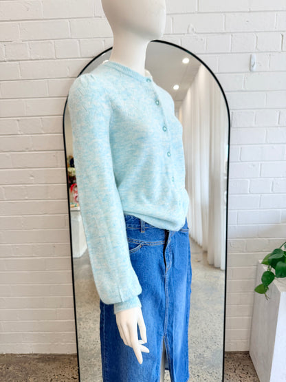 Review Ice Blue Heidi Cardigan
