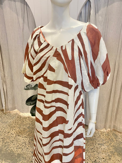 State Of Embrace 'Idyllic' Linen Dress - Size 14