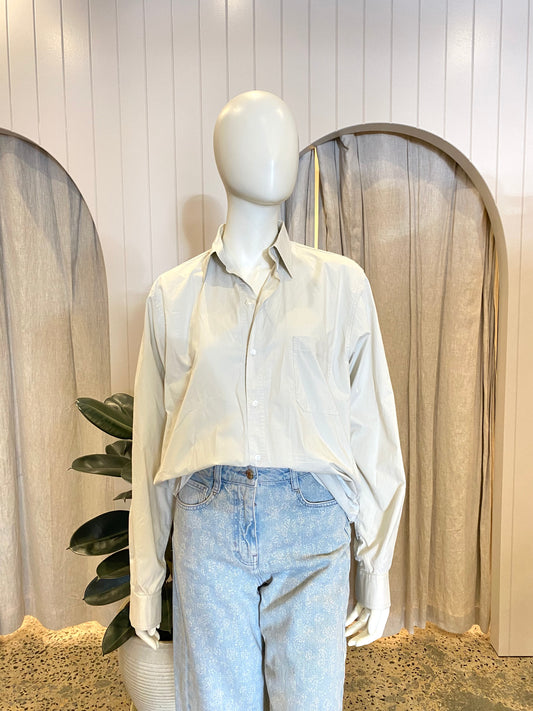 Bassike Off White Shirt - Size S