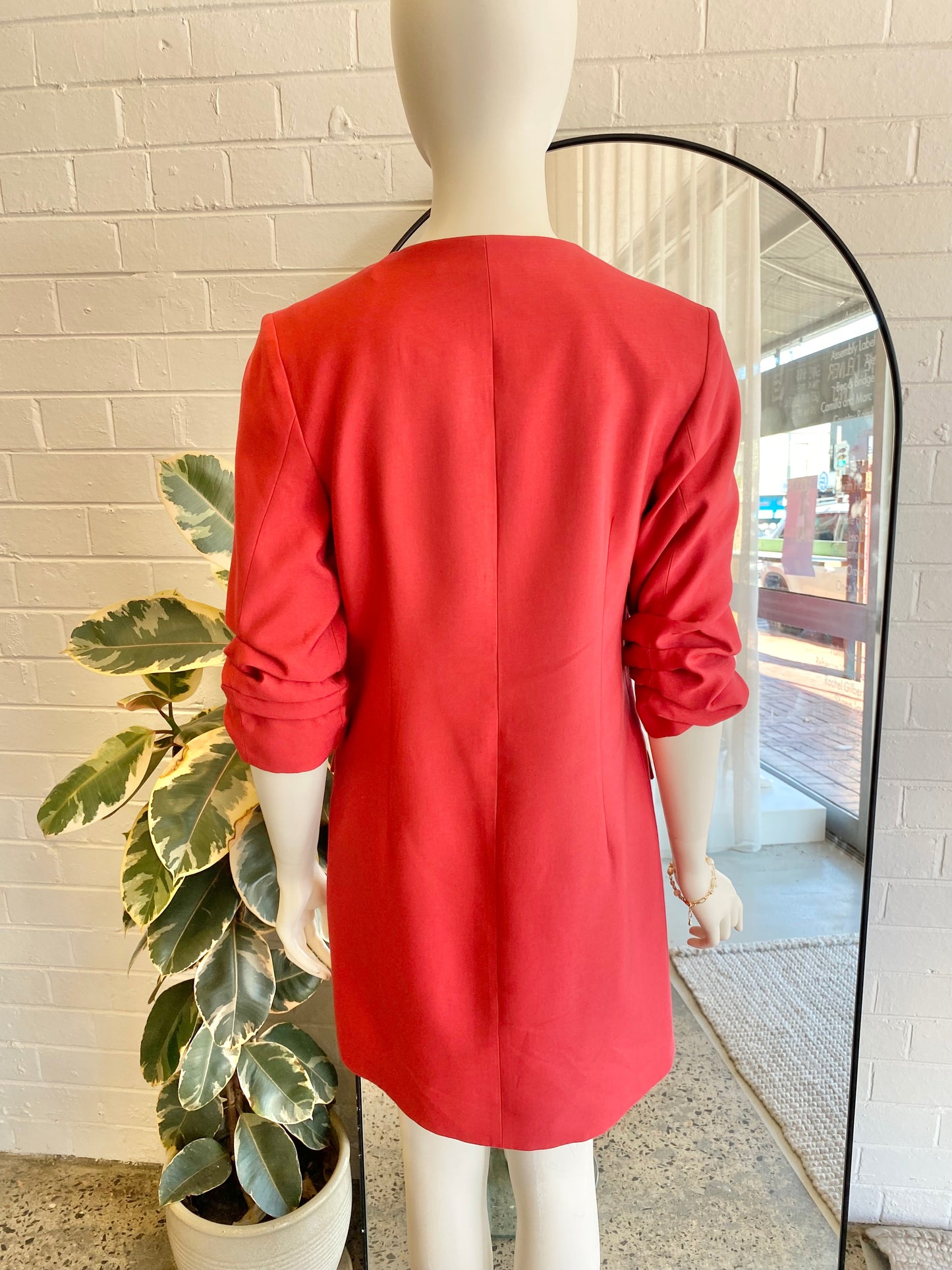 Viktoria and Woods Red Adriatic Blazer Dress - Size 1 (10)