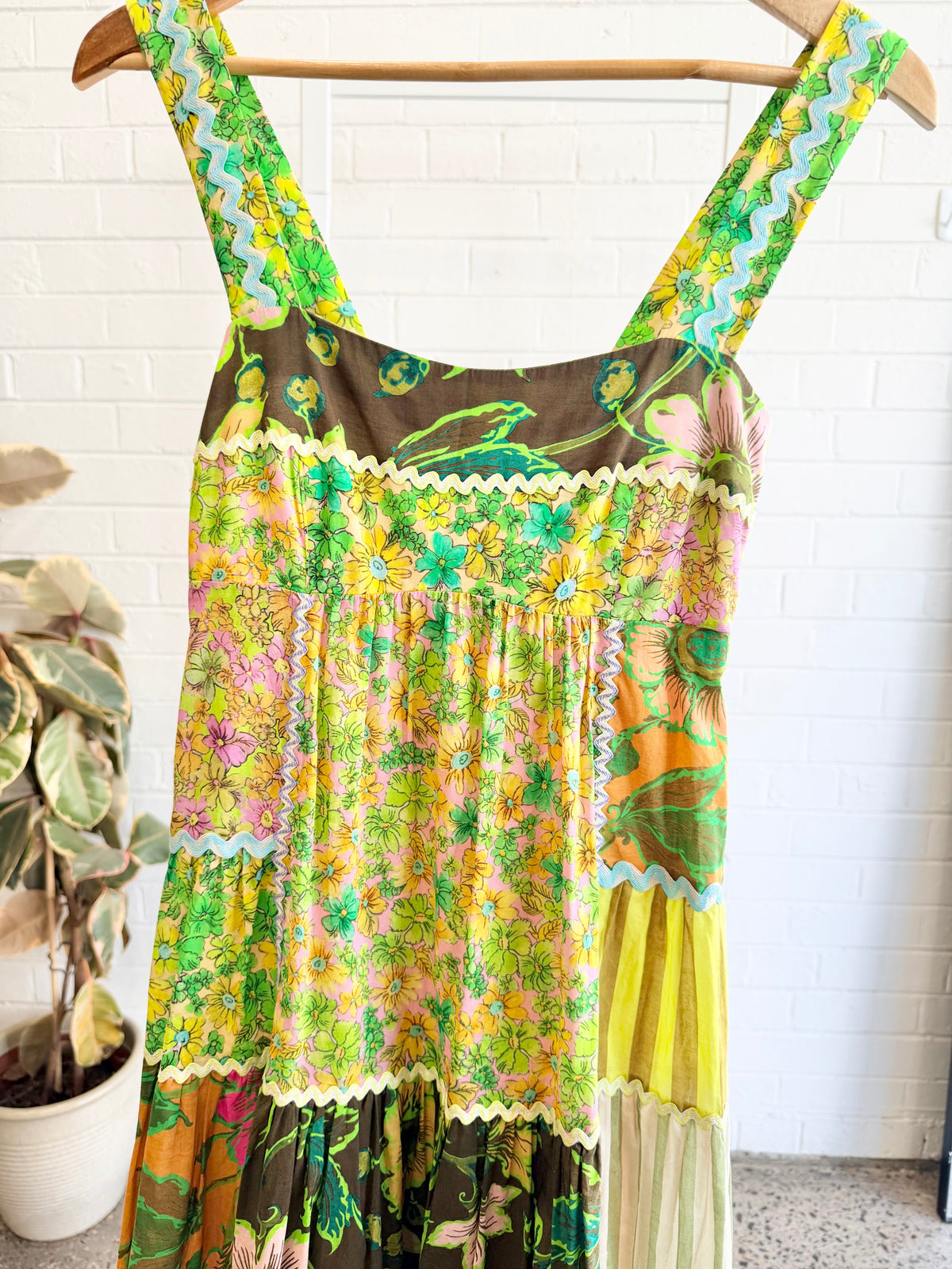 Alemais Green Winnie Spliced Midi Dress - Size 6