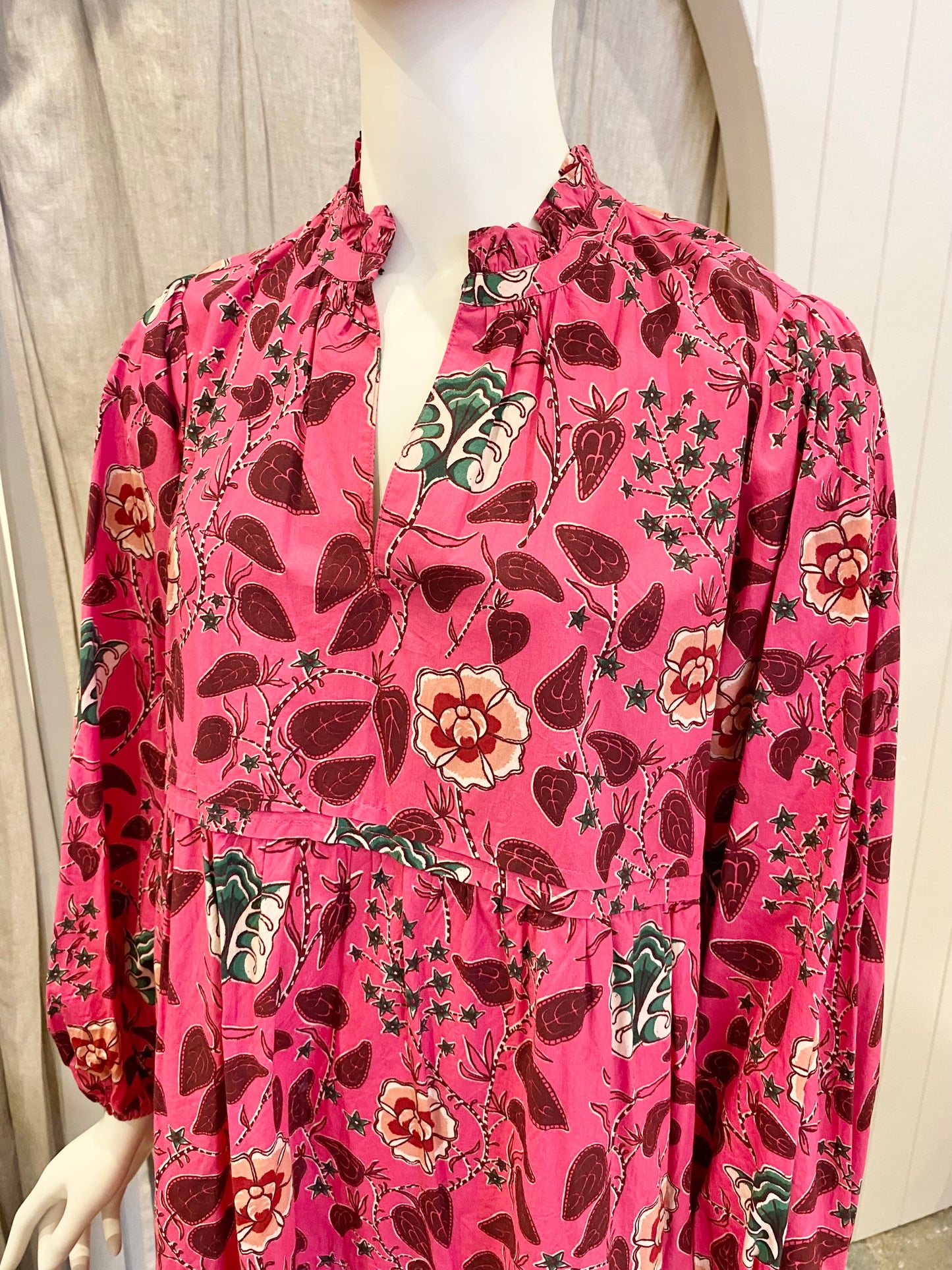Scotch and Soda Cotton Floral Midi Dress - Size S (8/10)