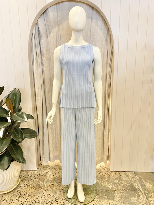 Country Road Light Blue Ribbed Set - Size S (8/10)