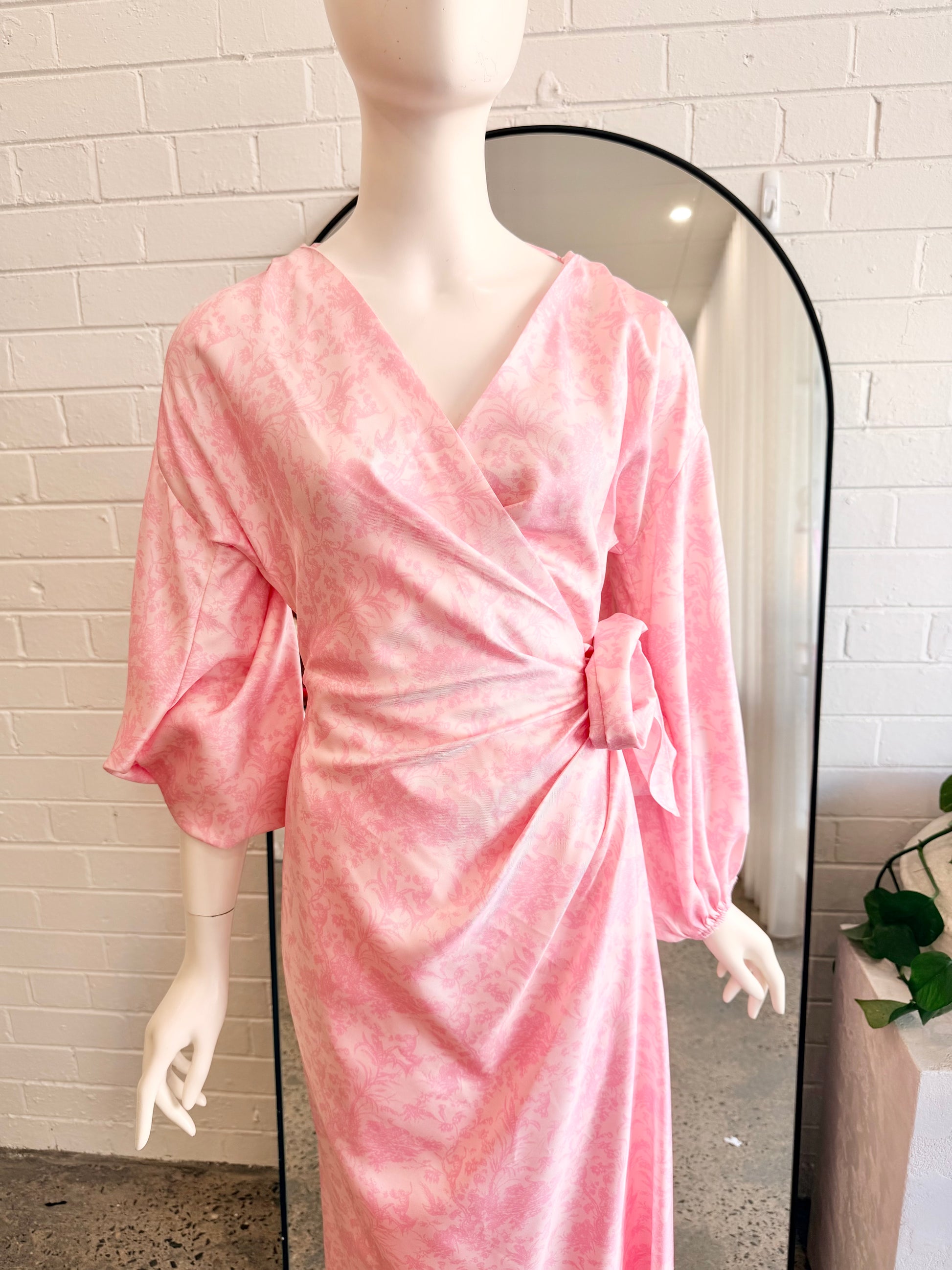 Scanlan Theodore Silk Print Wrap Dress - Size 12 - Pre-Loved Geelong