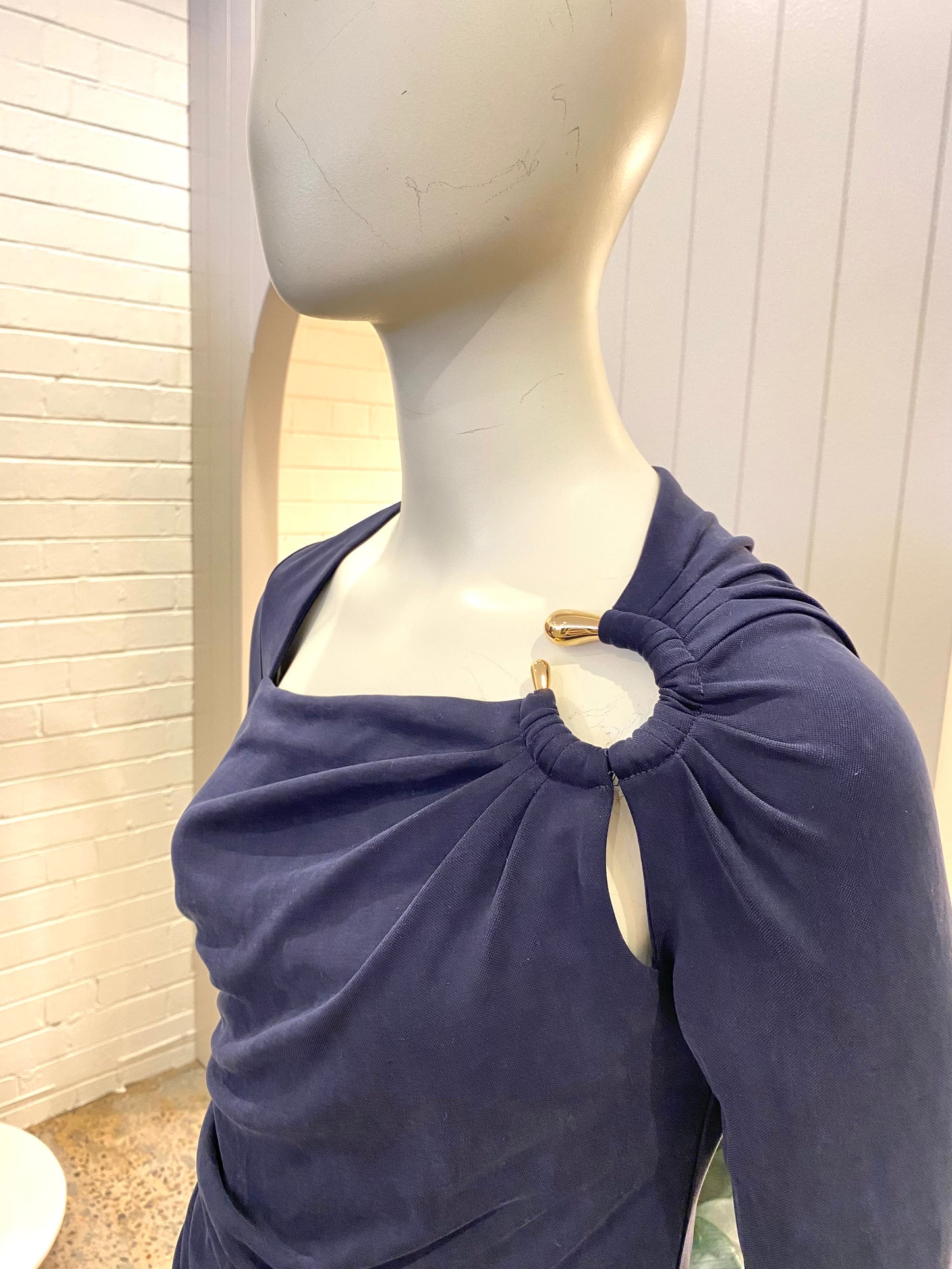 ACLER Anderson Top in Navy - Size 10