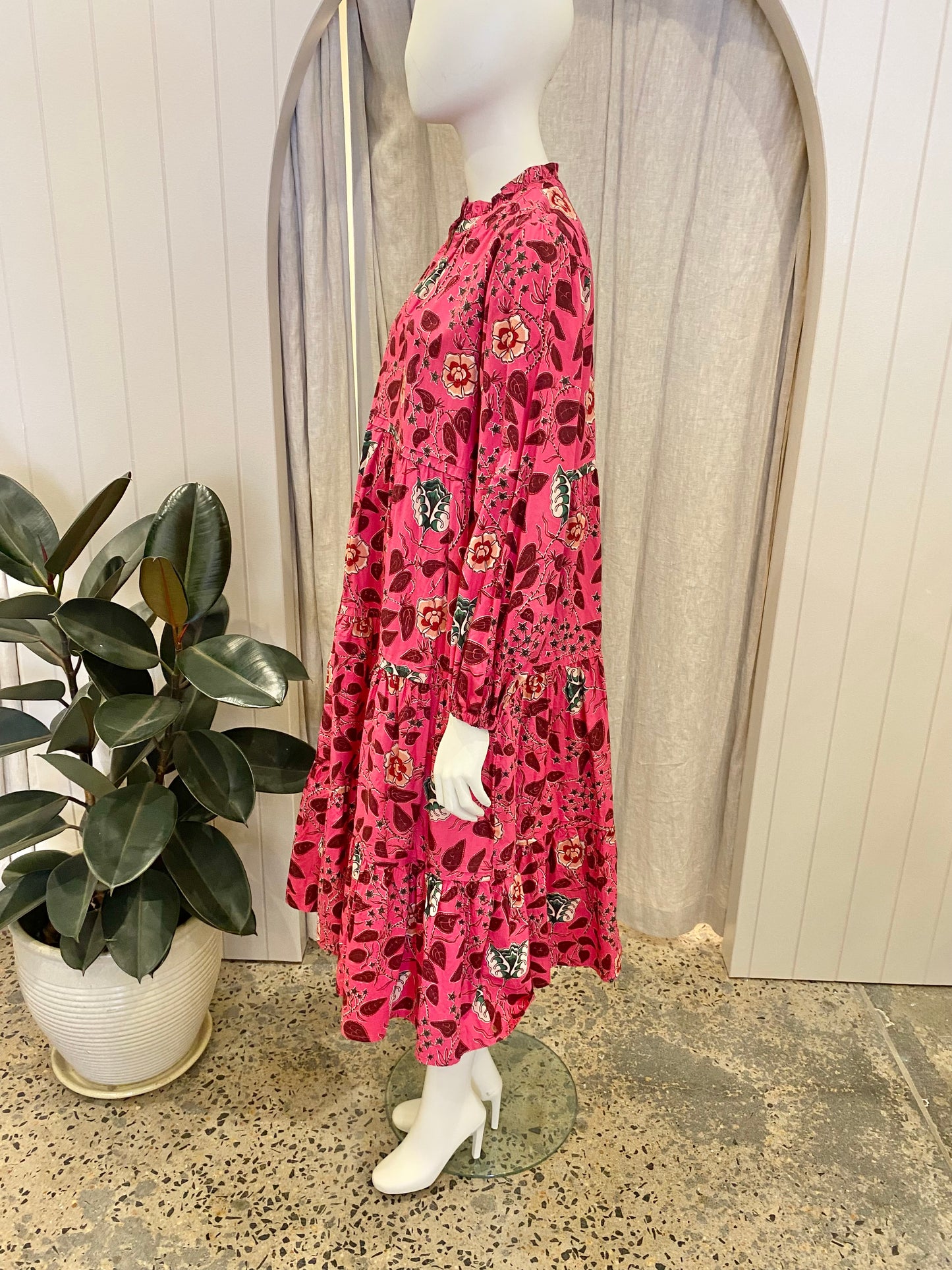 Scotch and Soda Cotton Floral Midi Dress - Size S (8/10)