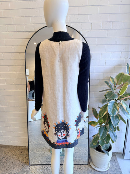 Gorman x Claire Johnson 'Dressed Up' Embellished Shift Dress - Size 10