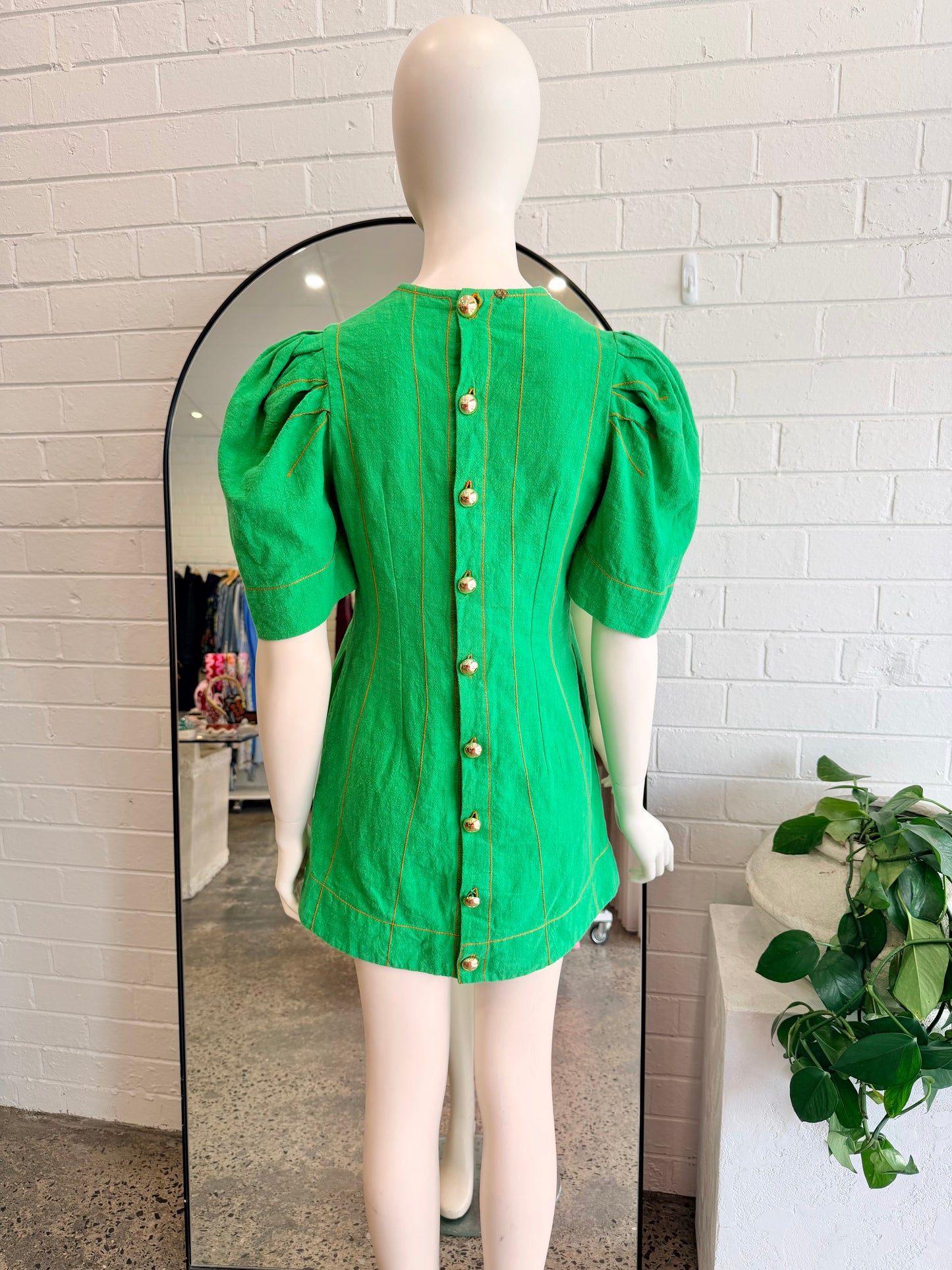The Story of Us Green Mini Dress - Size 8