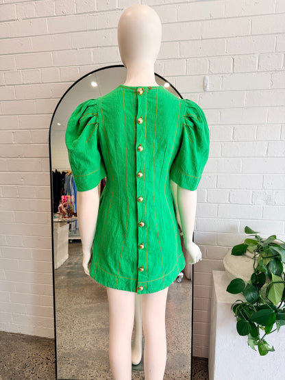 The Story of Us Green Mini Dress - Size 8