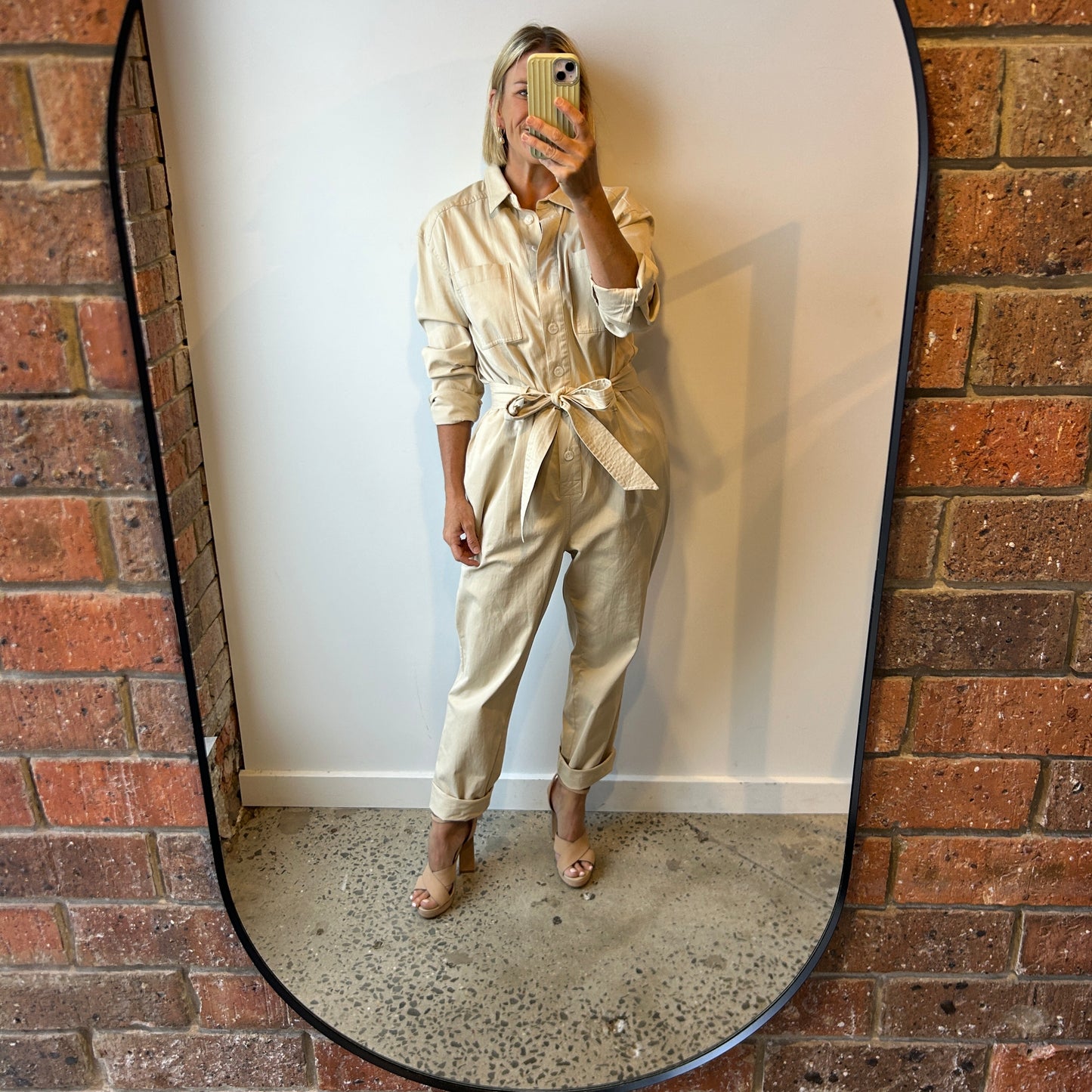 JAG Cream Boilersuit - Size 12