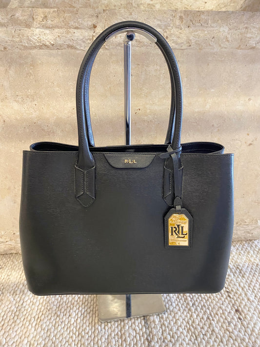 Ralph Lauren Tate City Tote Bag in Black