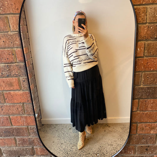Skin and Threads Wool Striped Sweater - Size 12