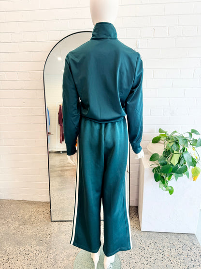 Adidas Dark Green Adicolor Classics Firebird Track Pants - Size Small (8-10)